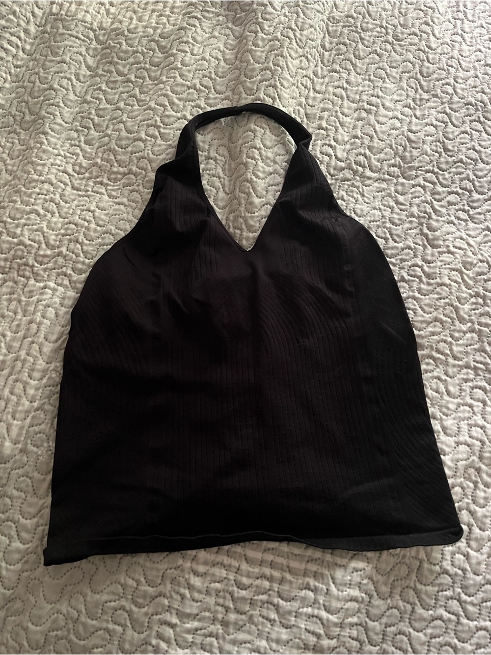 Black Halter Tank Top - Sleek Women's Halter Neck